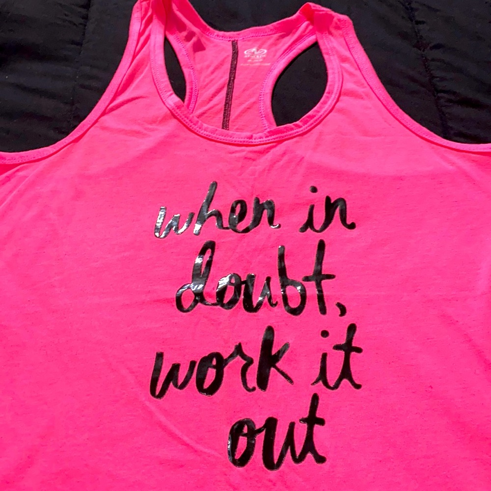 Pink & Black Workout Tee